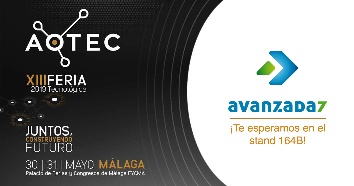 Nós estaremos em AOTEC 2019 - Avanzada 7